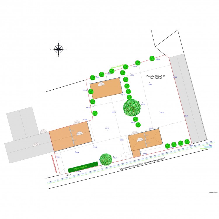 Plan Masse Actuel 2. Plan de 0 pièce et 0 m2