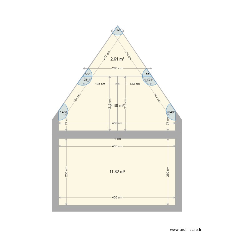 Coupe projetée Constance de Sinety . Plan de 0 pièce et 0 m2