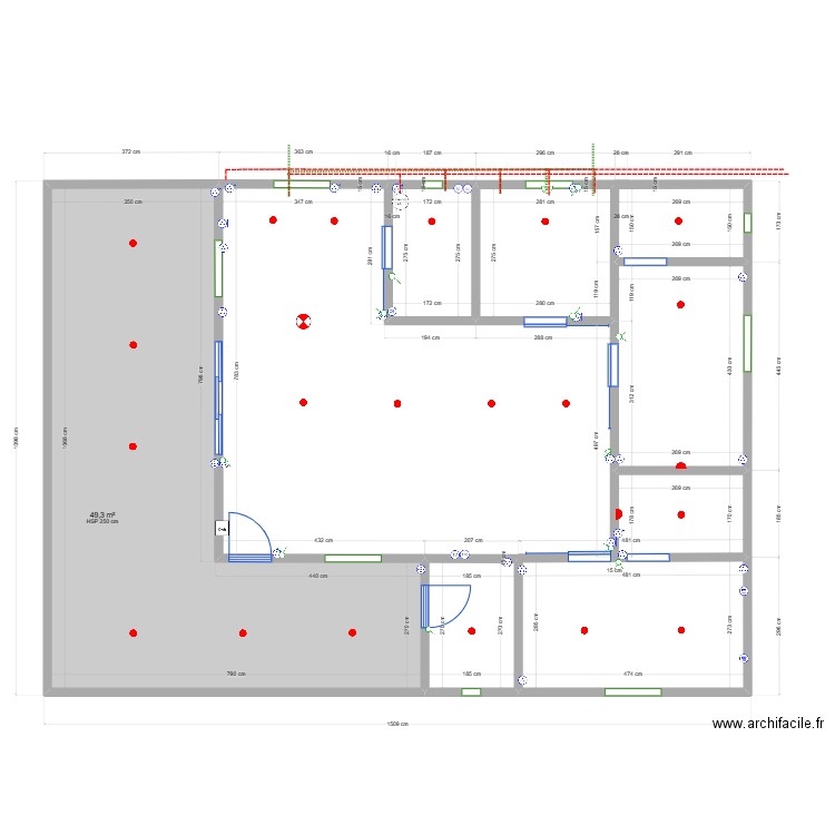 sabrego7777. Plan de 7 pièces et 151 m2