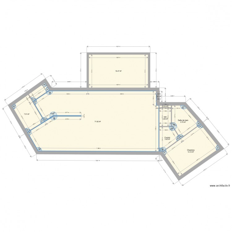 CREANOE. Plan de 0 pièce et 0 m2