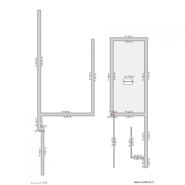 Cour. Plan de 0 pièce et 0 m2