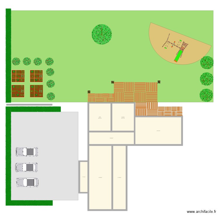 Jardin Casteau. Plan de 0 pièce et 0 m2