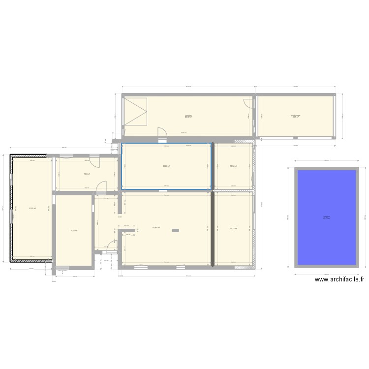 villa lignan GO 1. Plan de 10 pièces et 307 m2