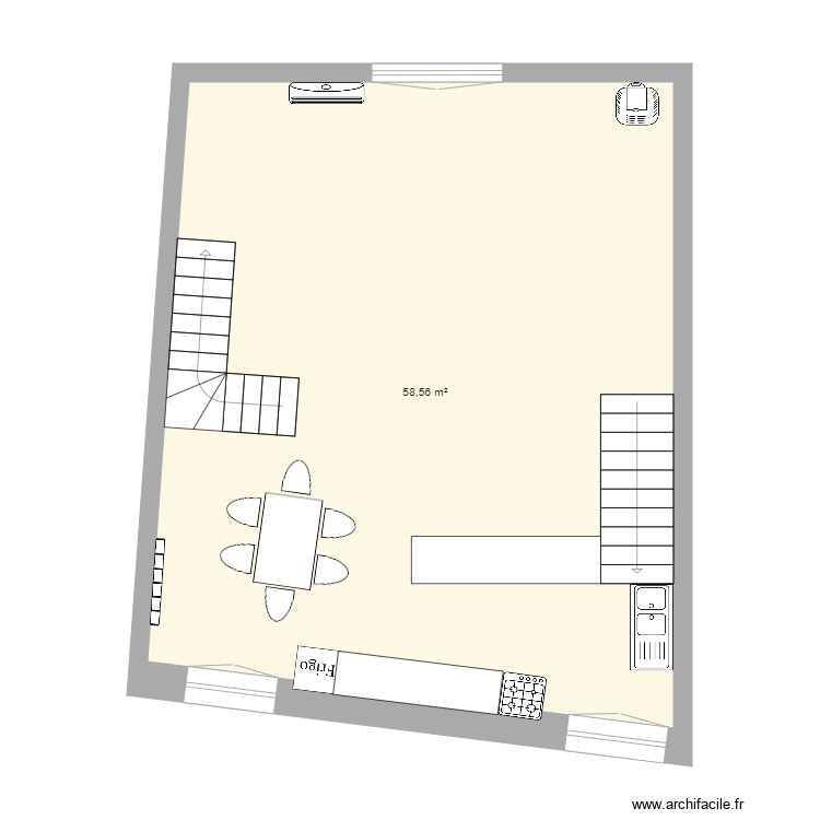 étage milieu Aragon.. Plan de 0 pièce et 0 m2