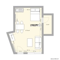 Studio meubl&eacute; 