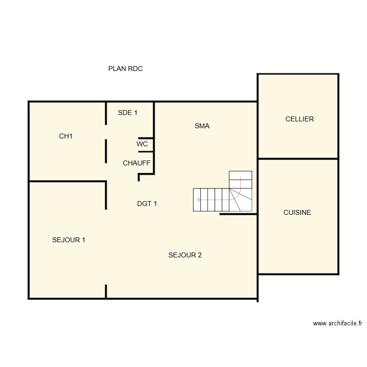 FOULON RDC . Plan de 0 pièce et 0 m2