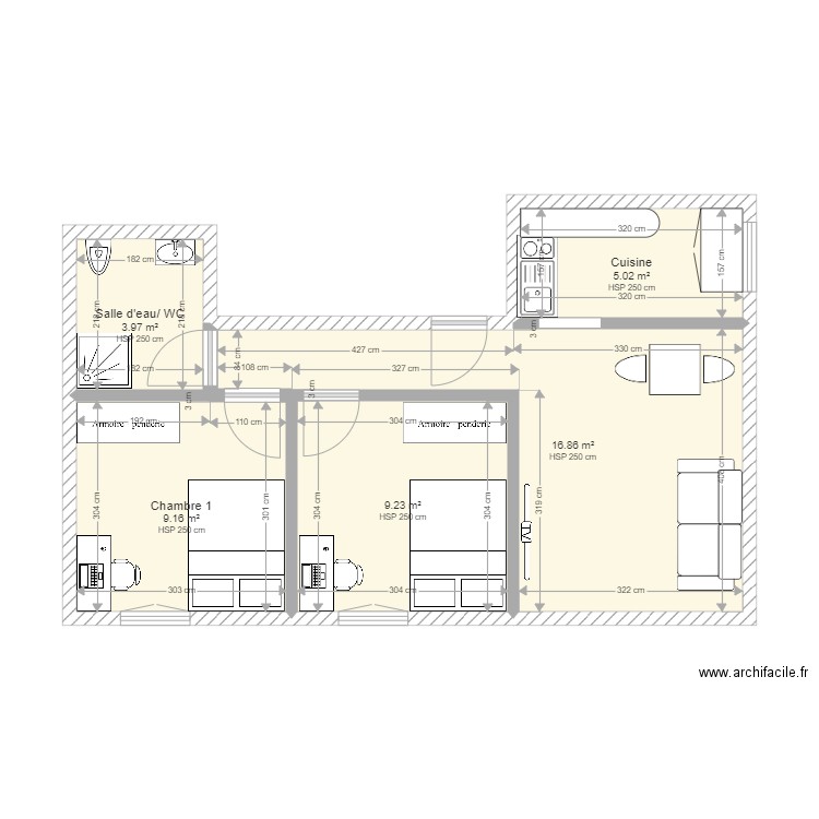 PLAN ORIGINE. Plan de 0 pièce et 0 m2