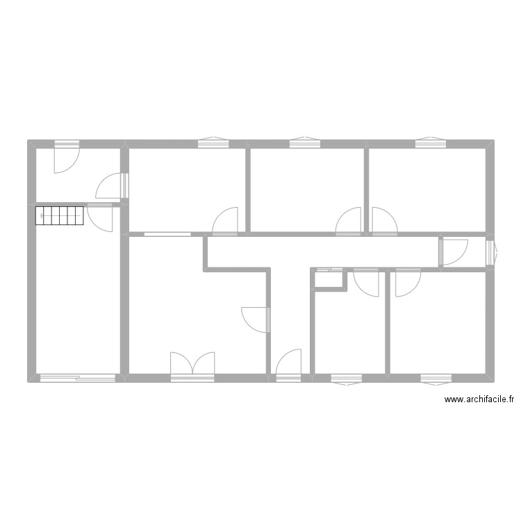 LEBAU. Plan de 11 pièces et 97 m2