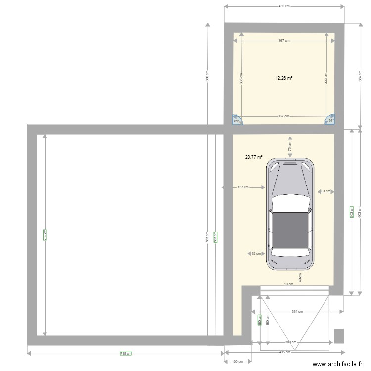 projet garage2. Plan de 0 pièce et 0 m2