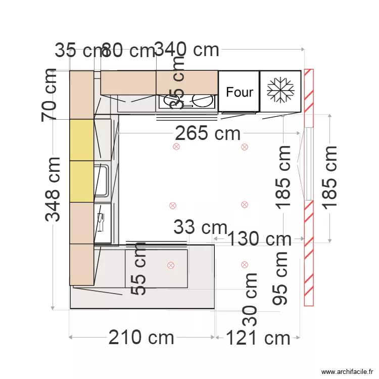 cuisine victor F. Plan de 