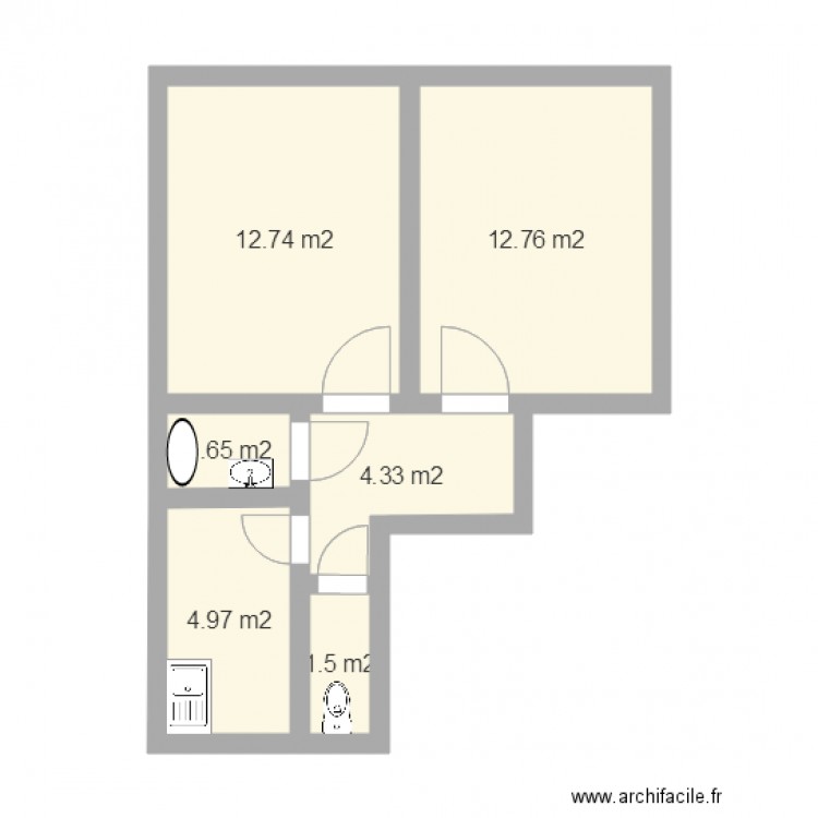 131 roquette. Plan de 0 pièce et 0 m2