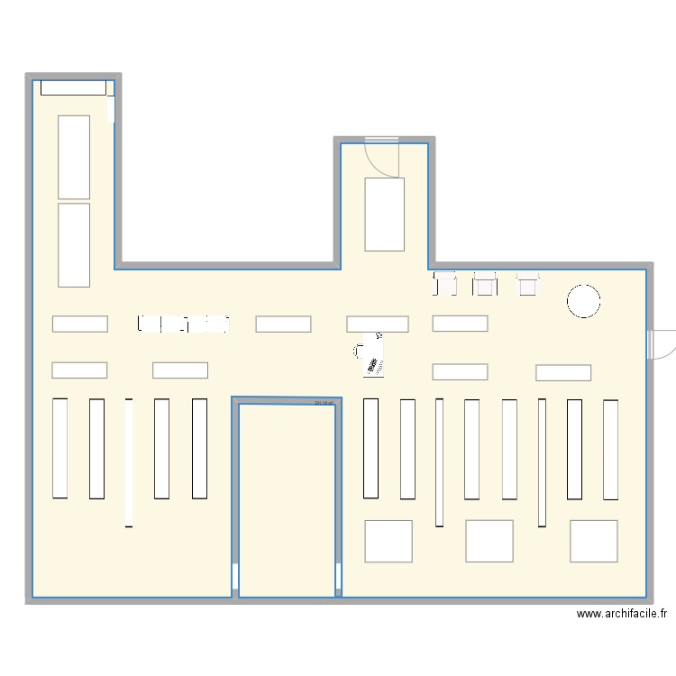 Plan_bibliotheque. Plan de 1 pièce et 331 m2