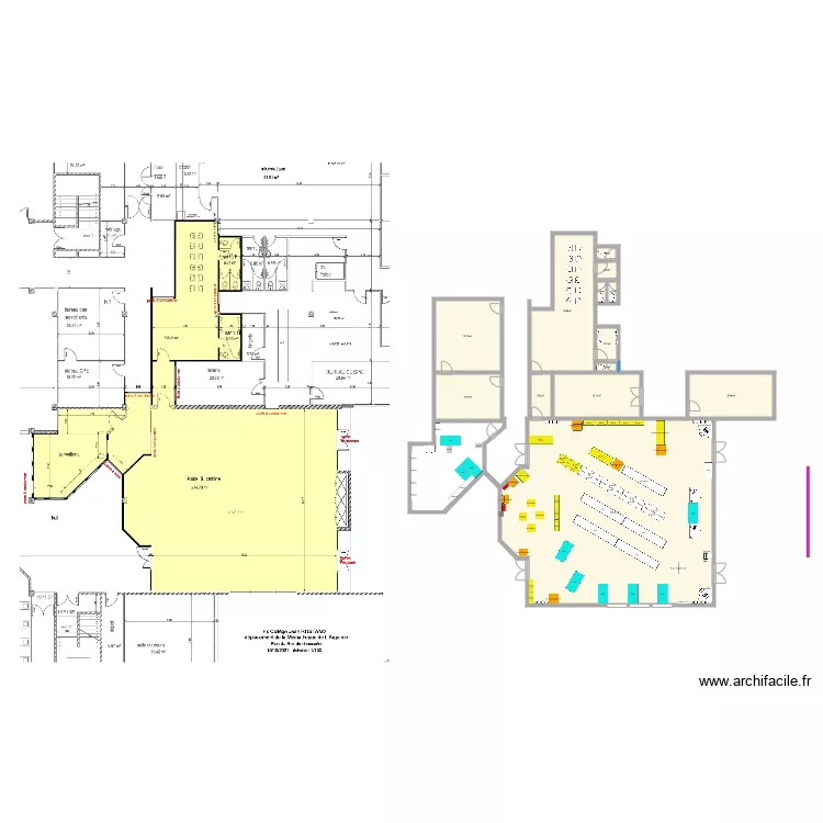 ARGONNE coll&egrave;ge J Rostand D2. Plan de 