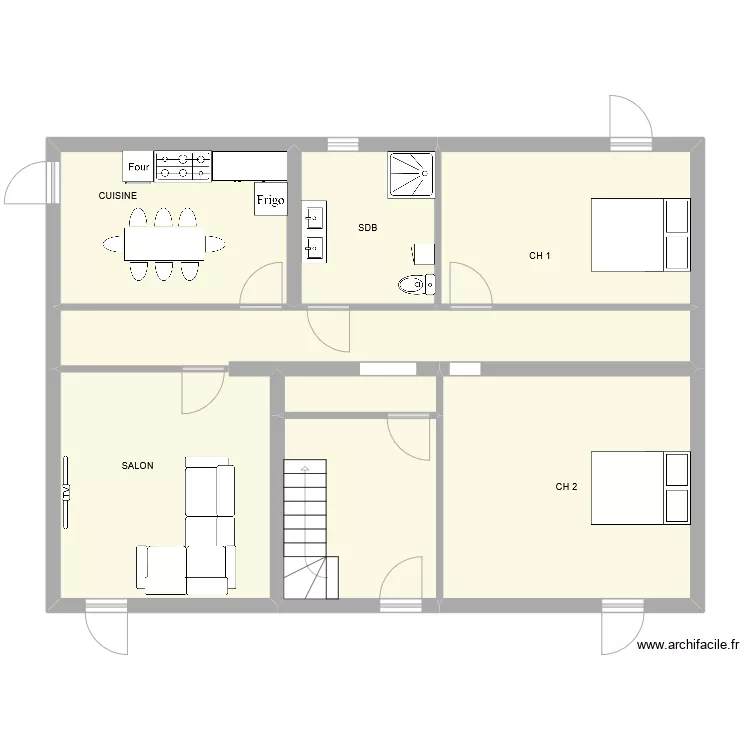 Coulazou RDC origine V2 mesure faite. Plan de 