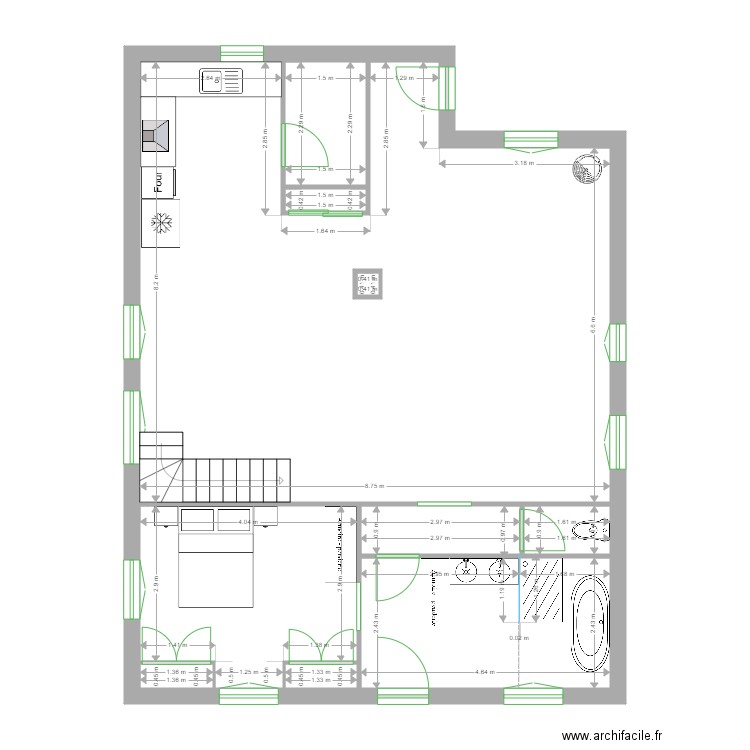 MALET suite parentale rev 2. Plan de 0 pièce et 0 m2