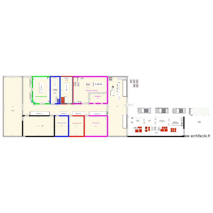 FAB 2022 aménagé. Plan de 0 pièce et 0 m2