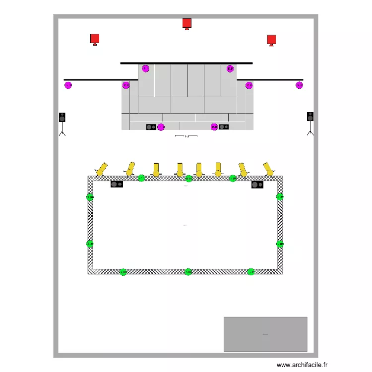 Plan Real Wilson Vue dessus. Plan de 