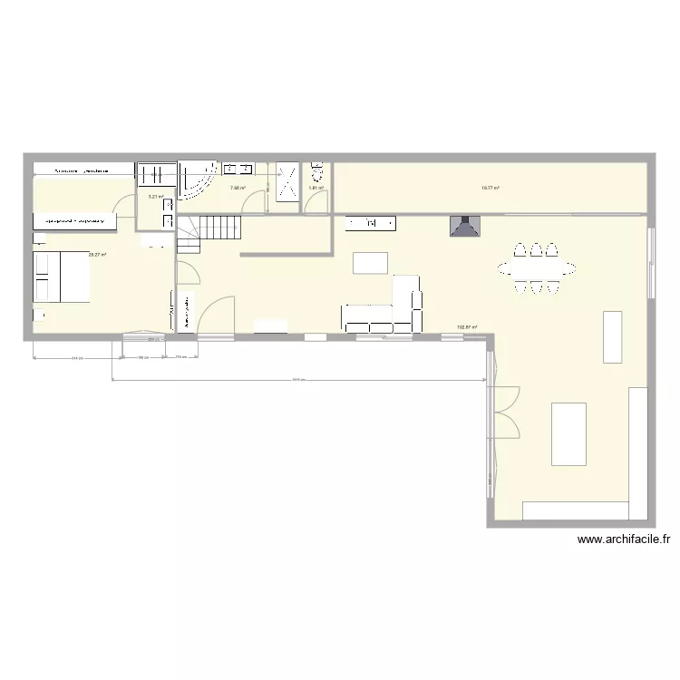 maison d&eacute;finitive. Plan de 