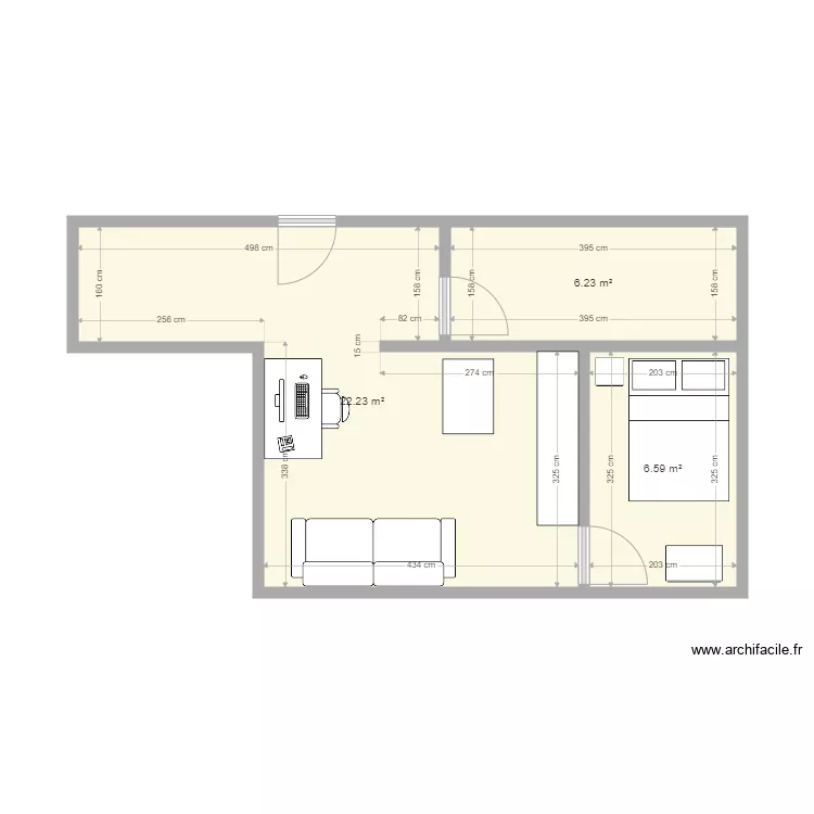 Appart Thomas. Plan de 