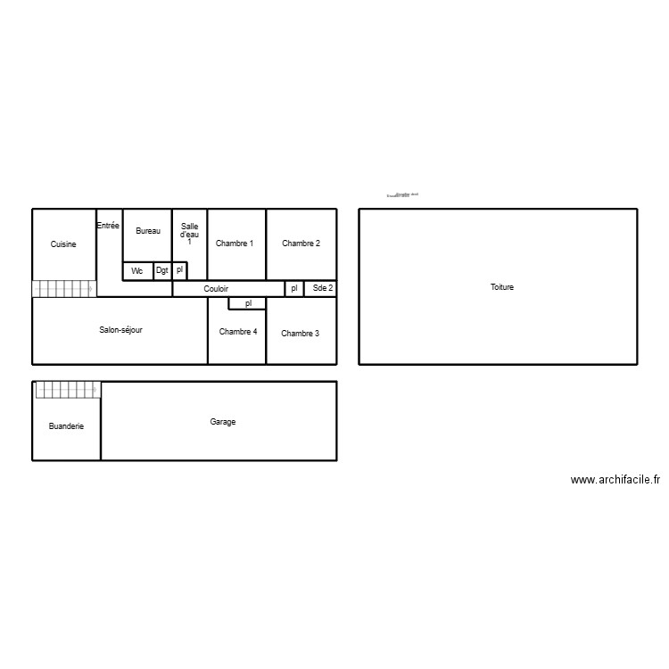 QUIMPER DAVID. Plan de 0 pièce et 0 m2
