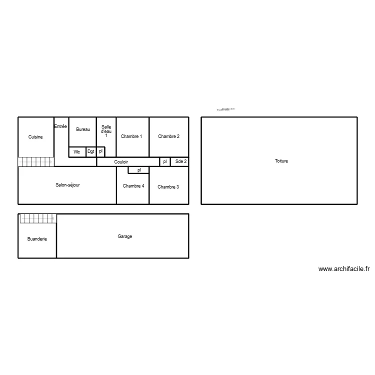 QUIMPER DAVID. Plan de 