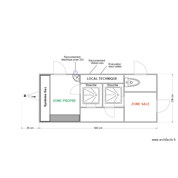 UMD 003. Plan de 7 pièces et 12 m2