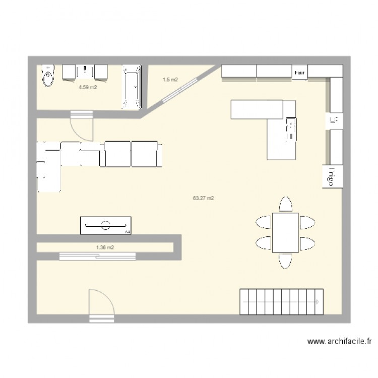 etage 1. Plan de 0 pièce et 0 m2