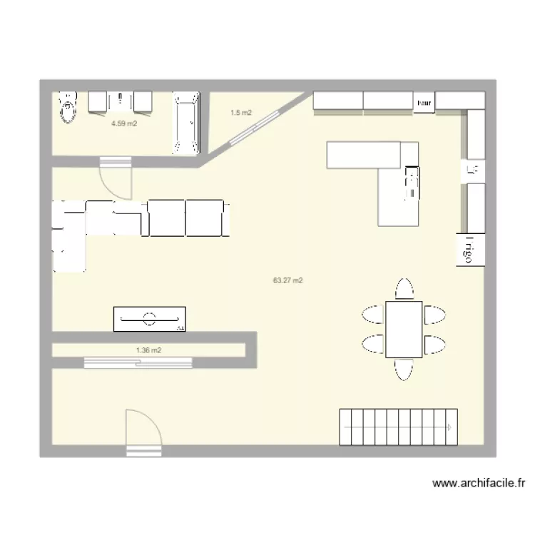 etage 1. Plan de 