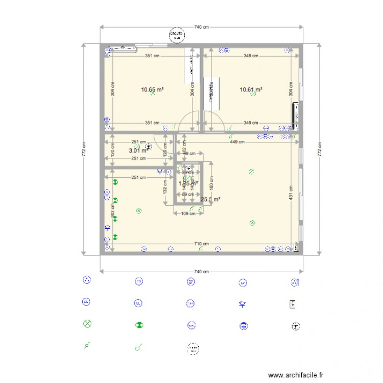 F3 cote garage cota F. Plan de 0 pièce et 0 m2