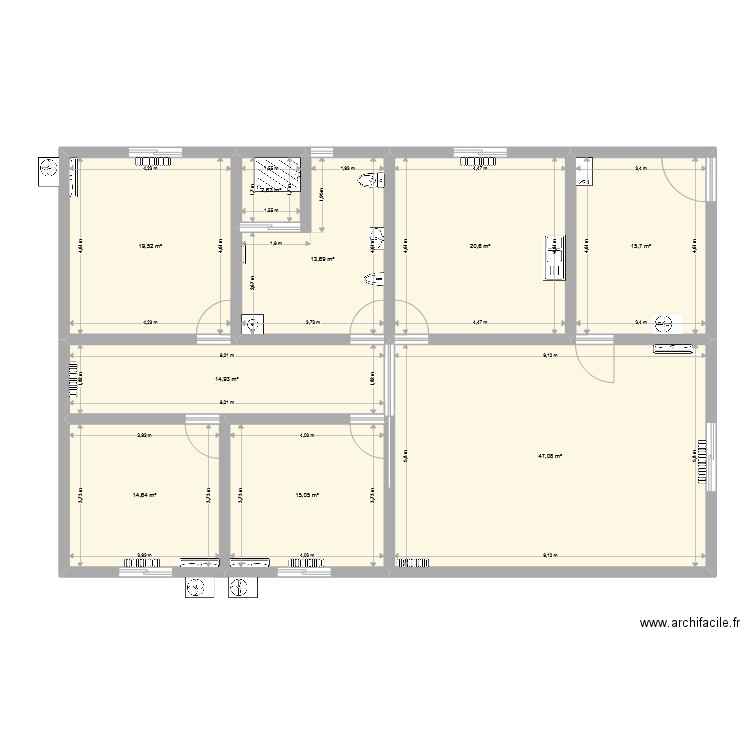 PLAN. Plan de 0 pièce et 0 m2