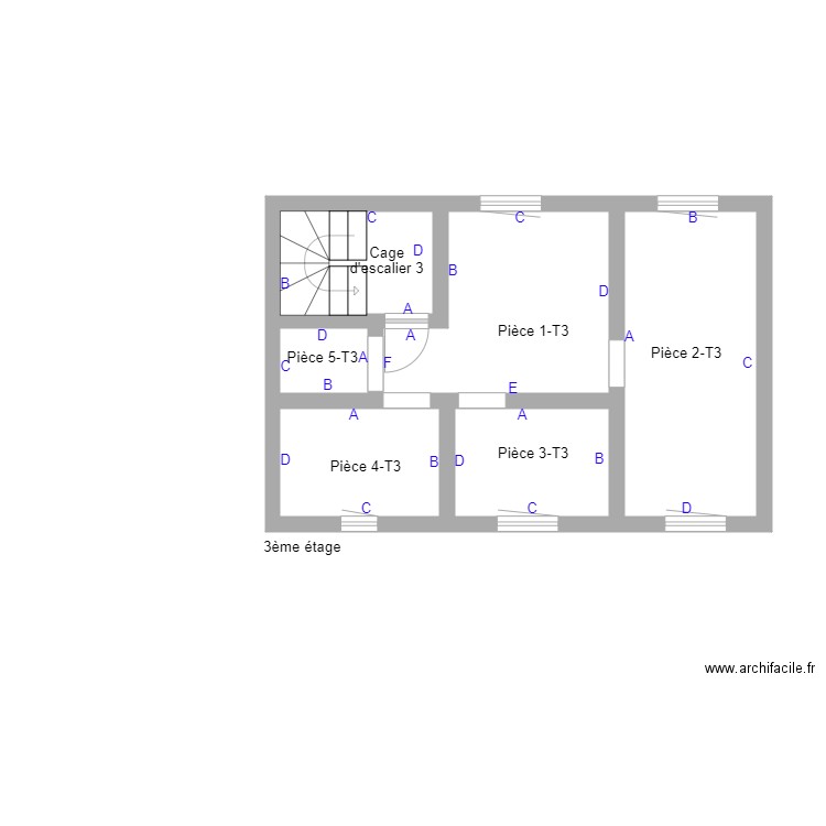 BOULENGERFECAMP. Plan de 32 pièces et 260 m2