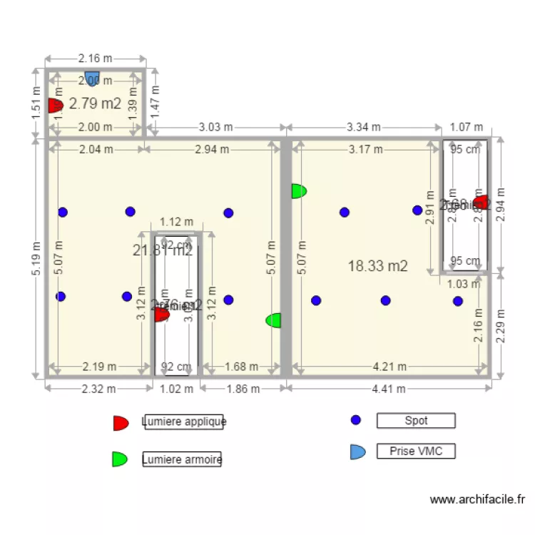 CRTComblesPointsLumineux. Plan de 