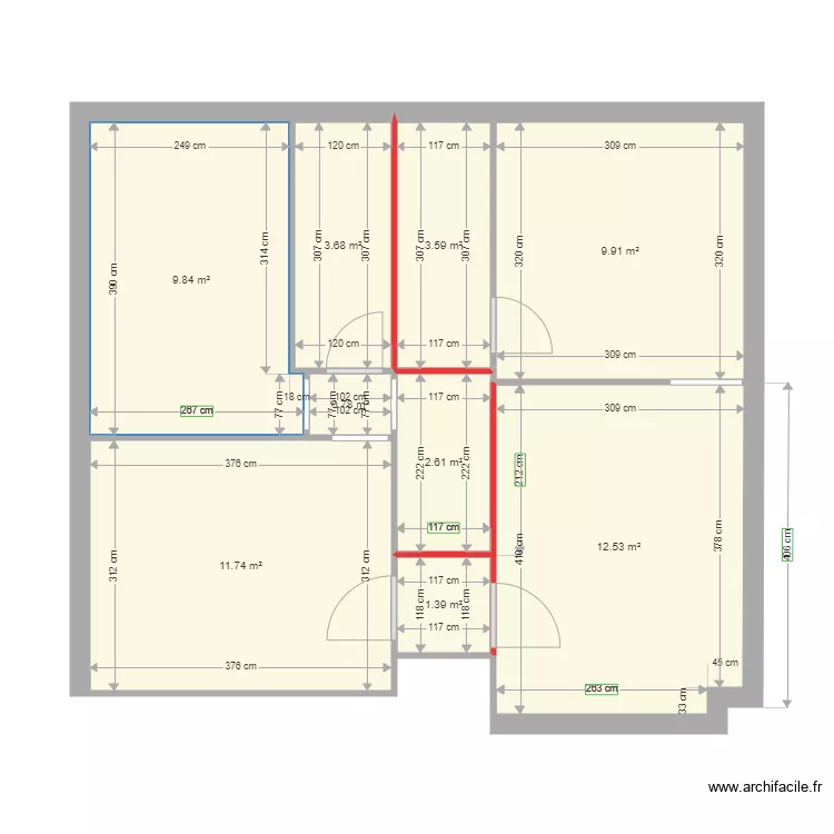 studio 1er etage CLOVIS. Plan de studio 1er etage CLOVIS. Plan de