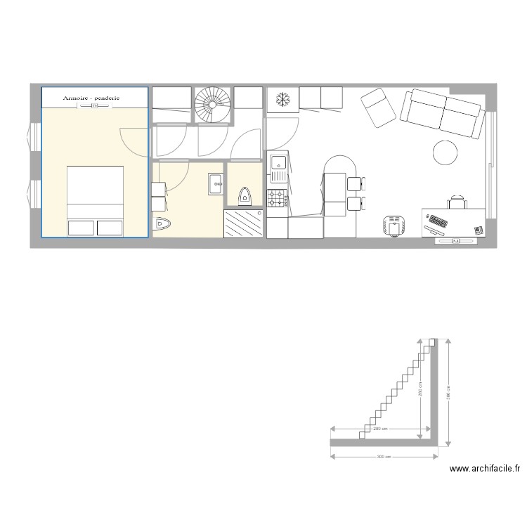 1er. Plan de 0 pièce et 0 m2