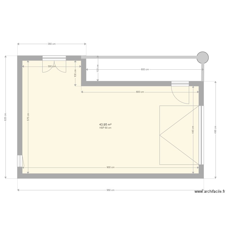 garage studio Permis. Plan de 0 pièce et 0 m2