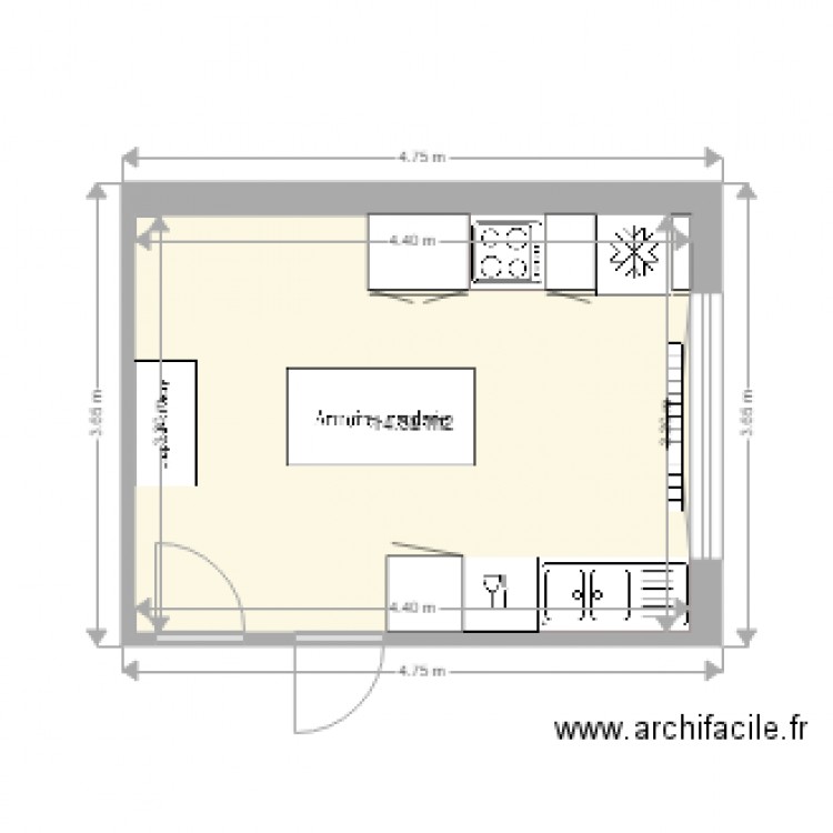 CUISINE SEBASTIEN ANNE bis. Plan de 0 pièce et 0 m2