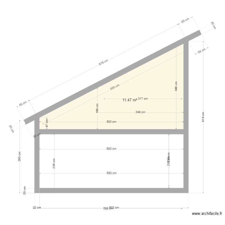 potence. Plan de 0 pièce et 0 m2