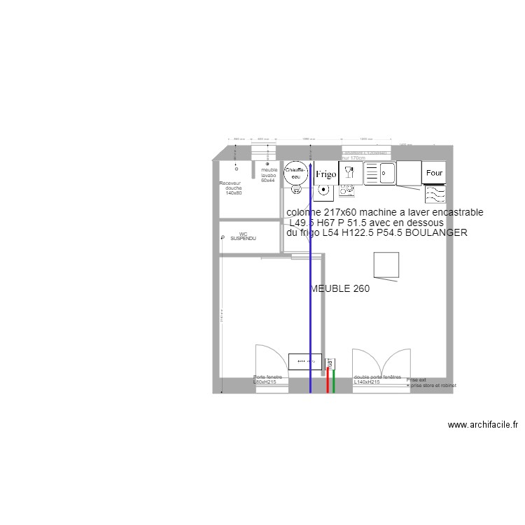 PLAN NDM studio sud. Plan de 0 pièce et 0 m2