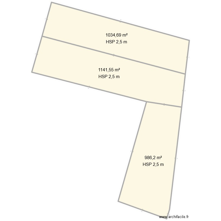 BASSE CANTERIE TERRAIN. Plan de 3 pièces et 3162 m2