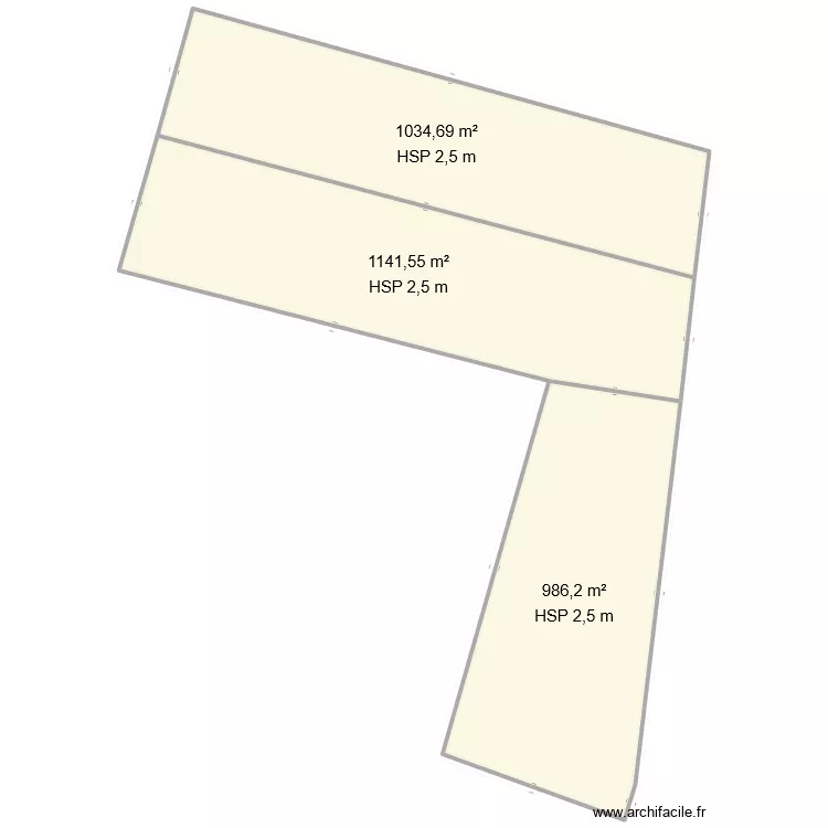 BASSE CANTERIE TERRAIN. Plan de 