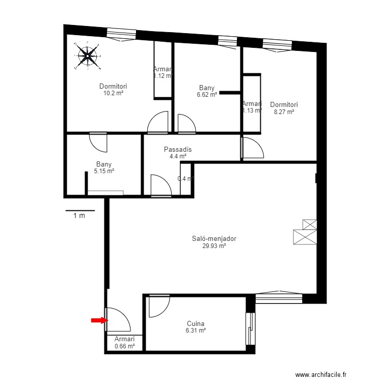 ED KHI ÀTIC 1. Plan de 0 pièce et 0 m2