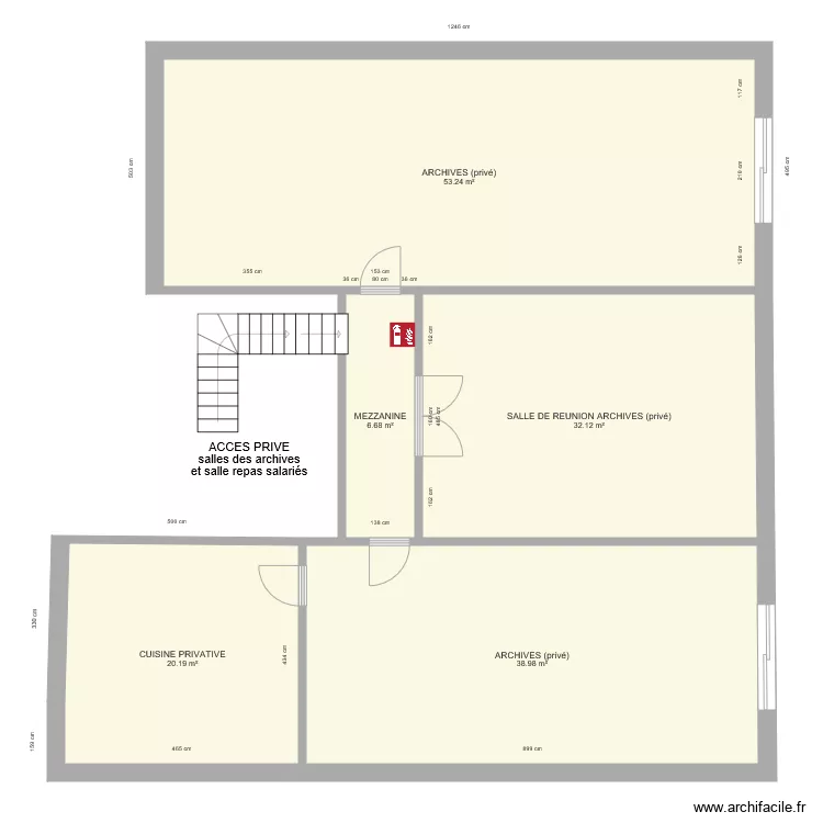 SCP BOUIS DEQUIDT ETAGE. Plan de 