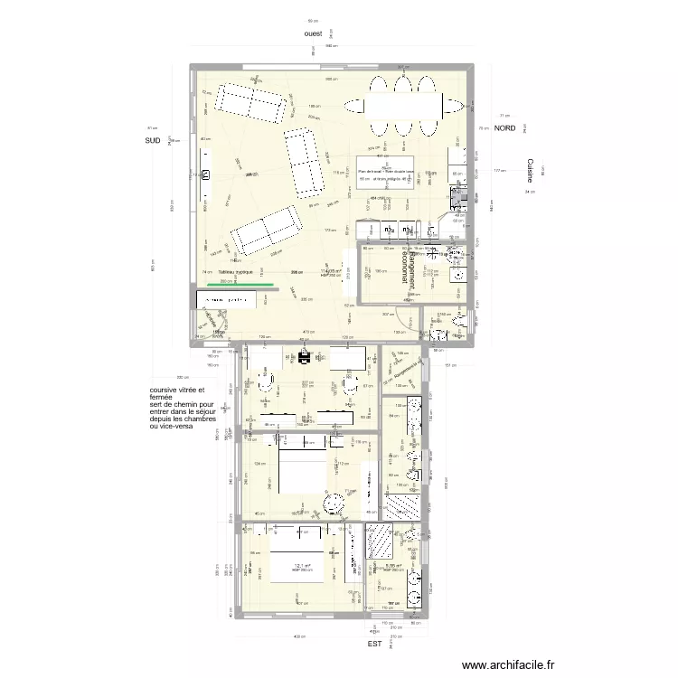 Plan T 135 m2 . Plan de Plan T 135 m2 . Plan de
