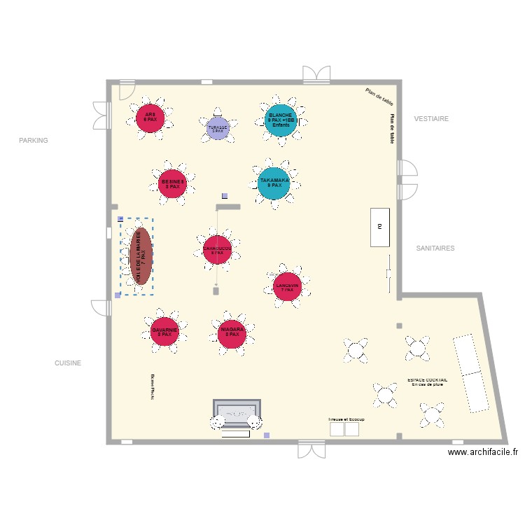 Domaine de Mahourat MELANIE ET LENY PLAN C. Plan de 1 pièce et 306 m2