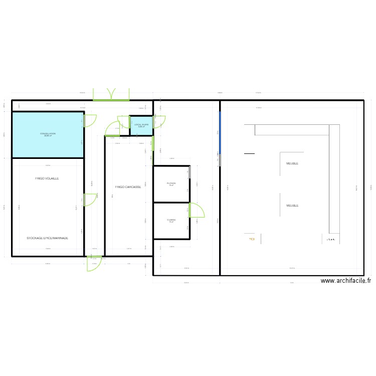 BBT BARENTIN. Plan de 4 pièces et 44 m2