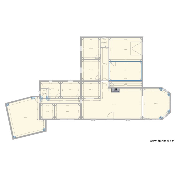 agrandissement. Plan de 0 pièce et 0 m2