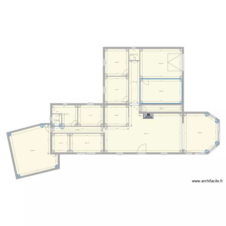 agrandissement. Plan de 