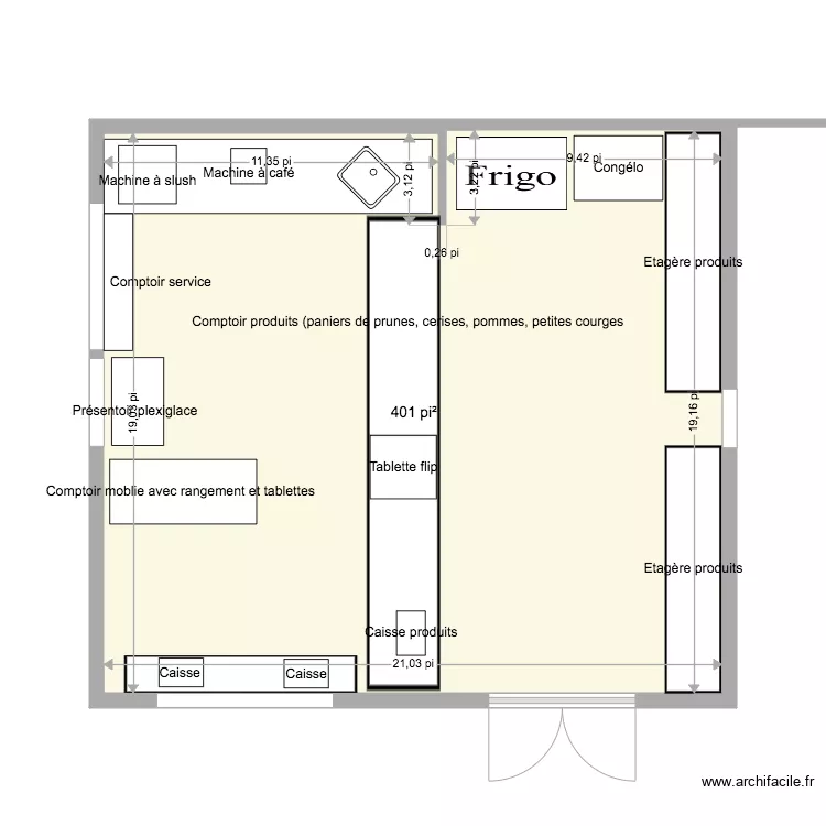 Kiosque 20 x 22  31 mai . Plan de 