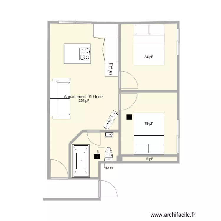 Appartement 01 Modification Gene. Plan de 