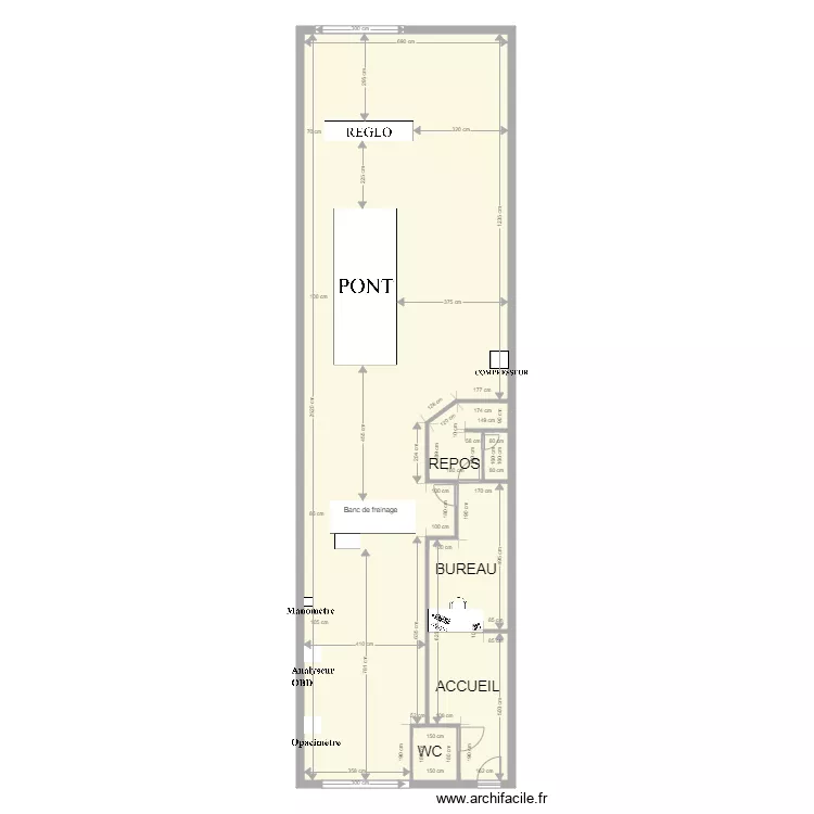 Portiragnesmodifi&eacute;. Plan de 